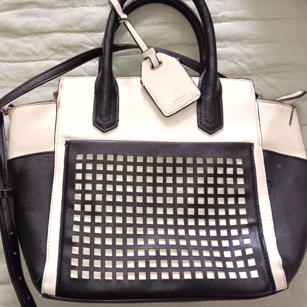 Reed Krakoff Atlantique Perforated 2-tone Leather Purse